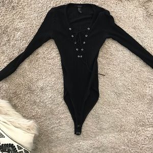 Lace up bodysuit